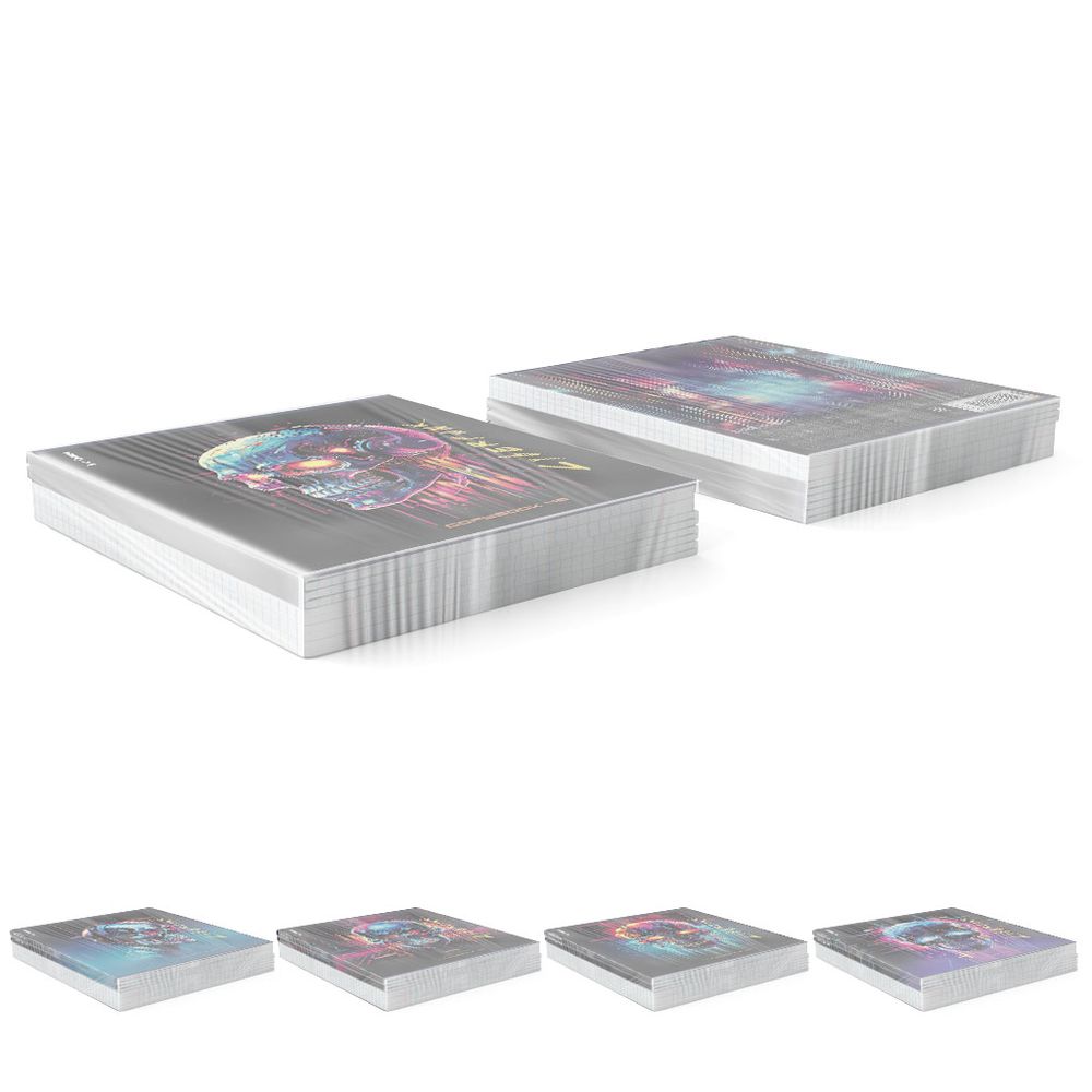 Тетрадь общая ученическая ErichKrause Cyberpunk, 48 листов, клетка, металлизированная ламинация+твин-лак