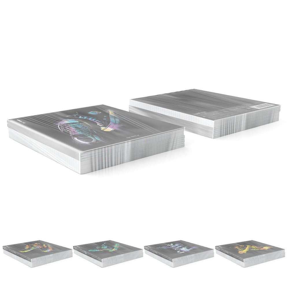 Тетрадь общая ученическая ErichKrause Sneakers, 48 листов, клетка, ламинация soft-touch+выборочный УФ-лак