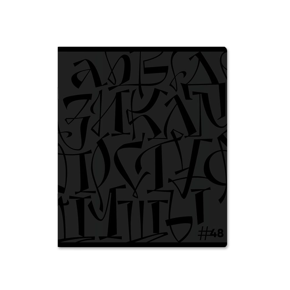 Тетрадь общая ученическая ErichKrause Lettering, 48 листов, клетка, твин-лак