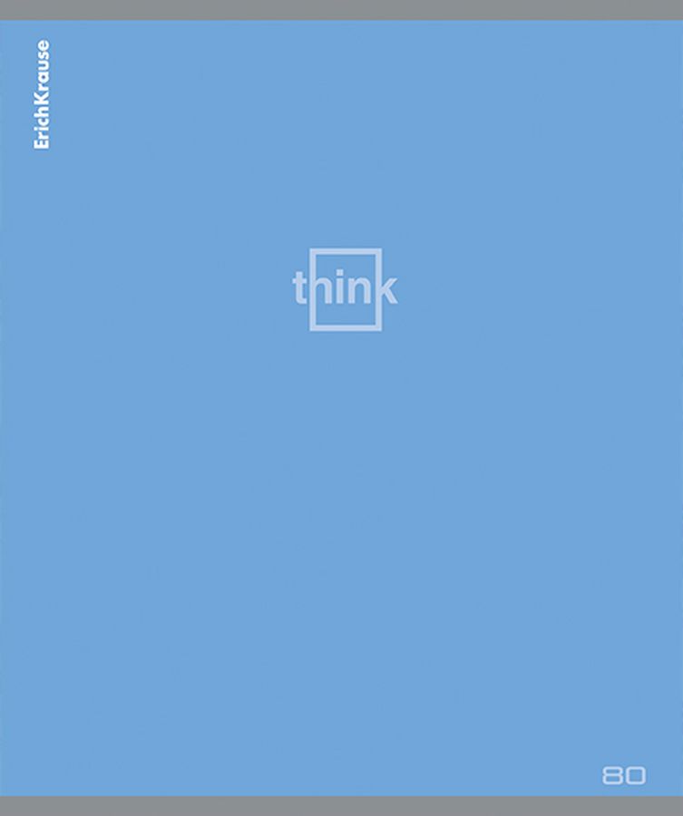 Тетрадь общая ученическая ErichKrause Think, 80 листов, клетка_MIX-PACK
