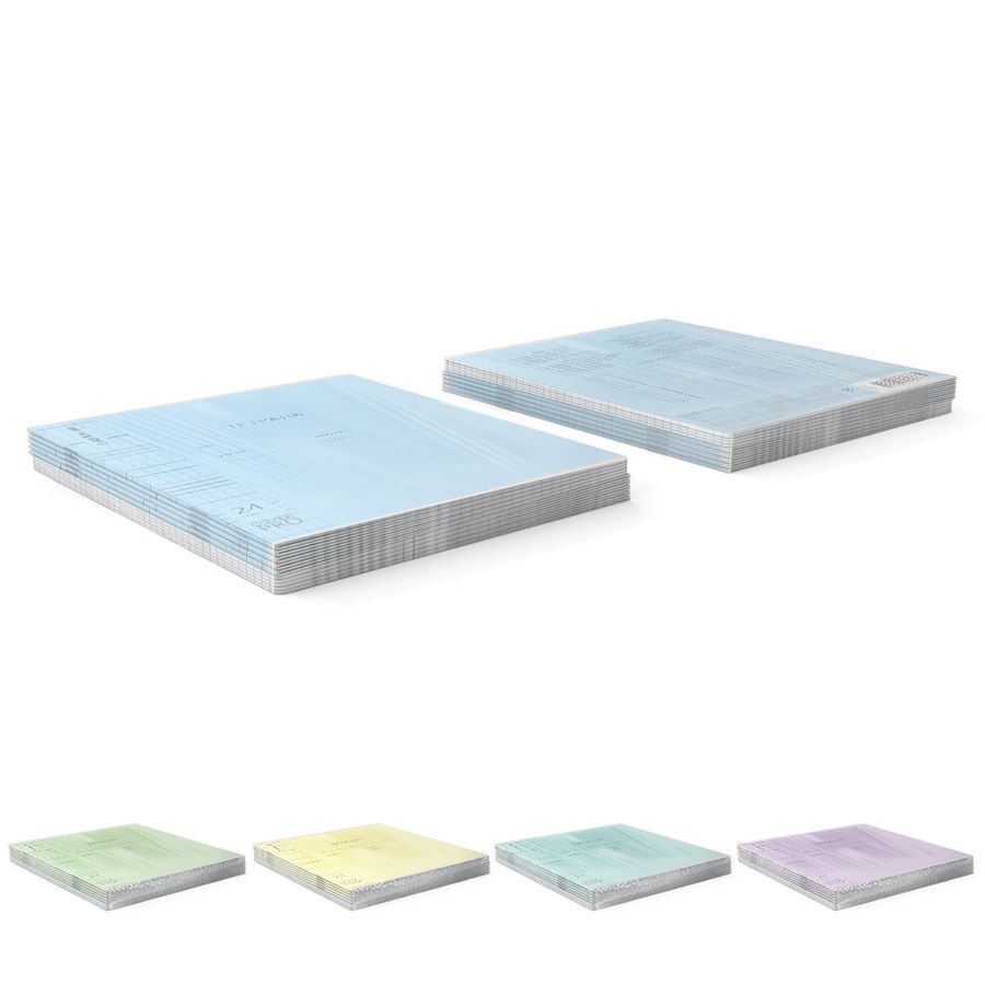 Тетрадь школьная ученическая с пластиковой обложкой на скобе ErichKrause Классика CoverPrо glossy, А5+, 24 л, клетка_MIX-PACK