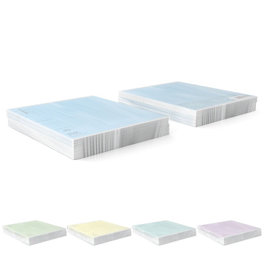 Тетрадь общая ученическая с пластиковой обложкой на скобе ErichKrause Классика CoverPrо glossy, А5+, 48 л, клетка_MIX-PACK