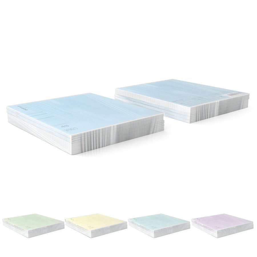 Тетрадь общая ученическая с пластиковой обложкой на скобе ErichKrause Классика CoverPrо glossy, А5+, 48 л, линейка_MIX-PACK