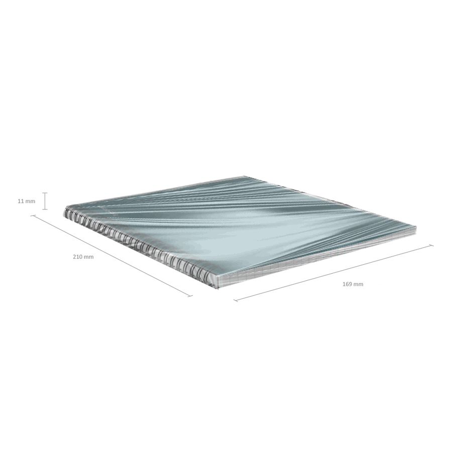 Тетрадь общая с пластиковой обложкой на спирали ErichKrause Reef бирюзовый, А5, 80 листов, клетка