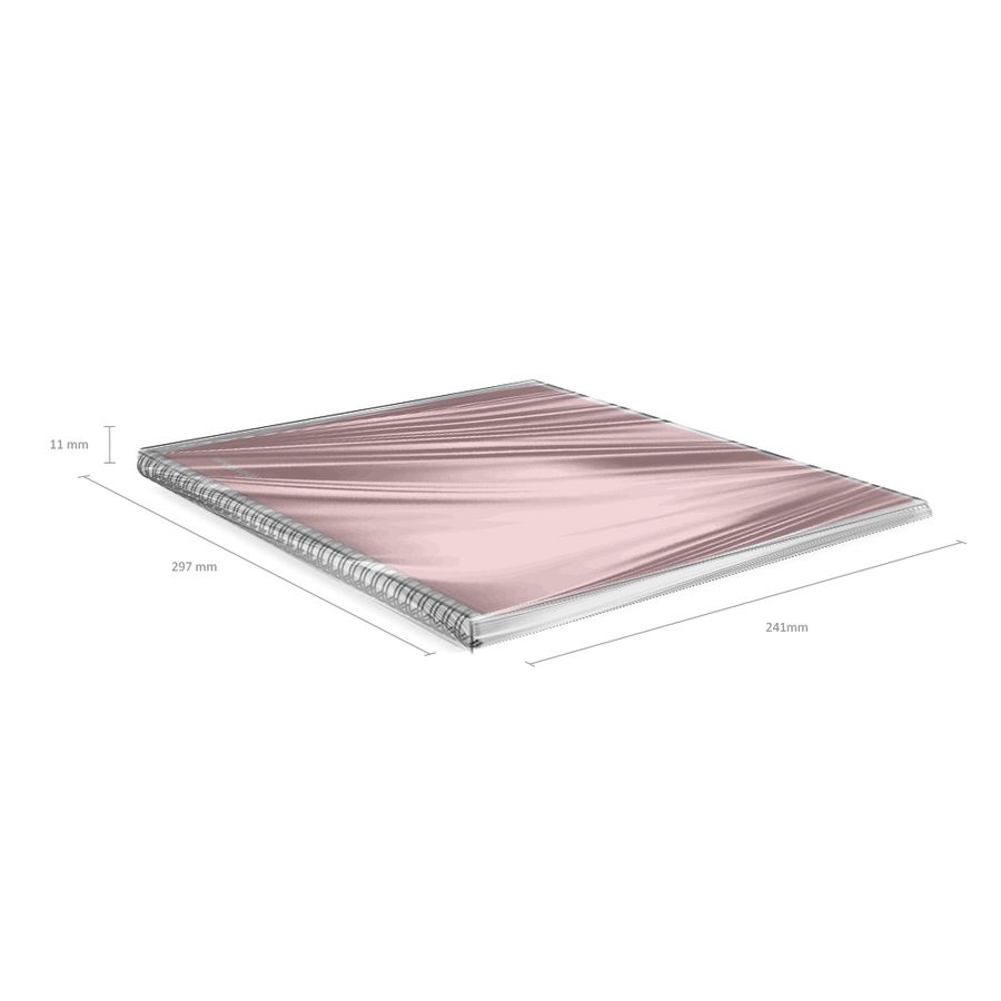 Тетрадь общая с пластиковой обложкой на спирали ErichKrause Reef коралловый, А4, 80 листов, клетка