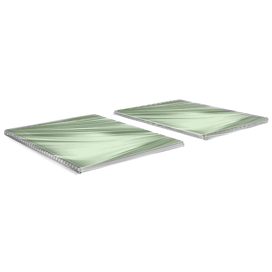 Тетрадь общая с пластиковой обложкой на спирали ErichKrause Reef лайм, А4, 80 листов, клетка