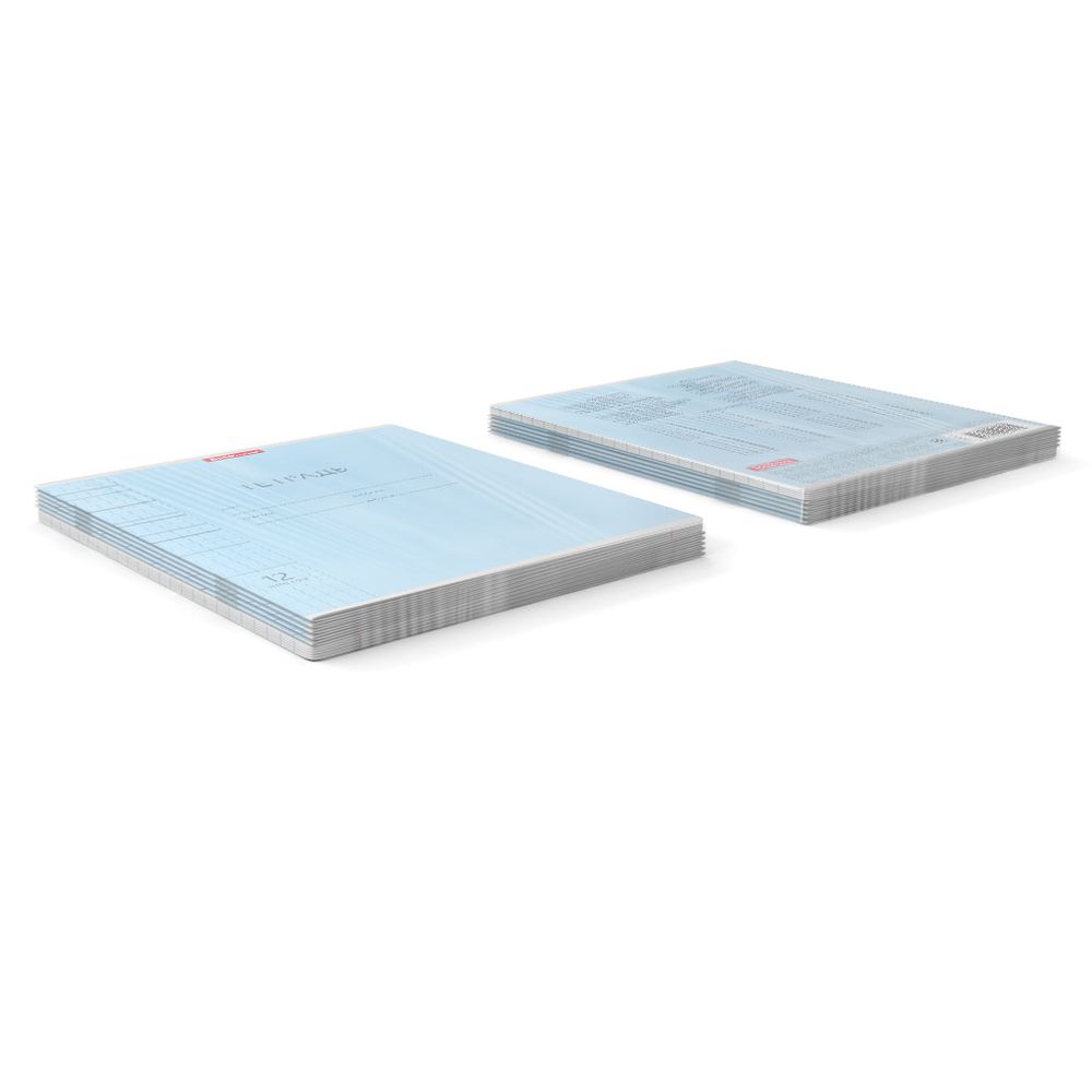 Тетрадь школьная ученическая ErichKrause Классика Visio голубая, 12 листов, клетка