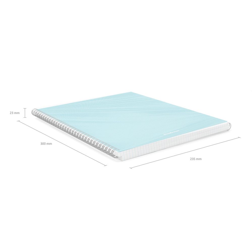 Тетрадь общая с пластиковой обложкой на спирали ErichKrause Glance Vivid, ассорти, А4, 80 листов, клетка