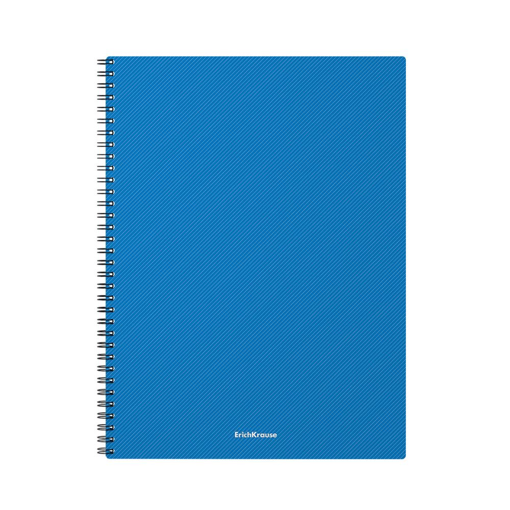 Тетрадь общая с пластиковой обложкой на спирали ErichKrause Glance Vivid, ассорти, А4, 80 листов, клетка