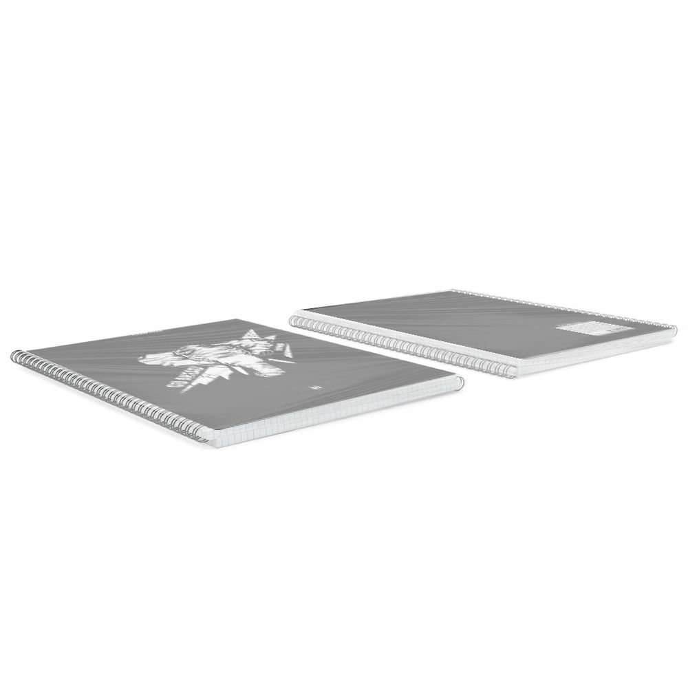 Тетрадь общая с пластиковой обложкой на спирали ErichKrause Go Аhead, Black and White, А4, 80 листов, клетка