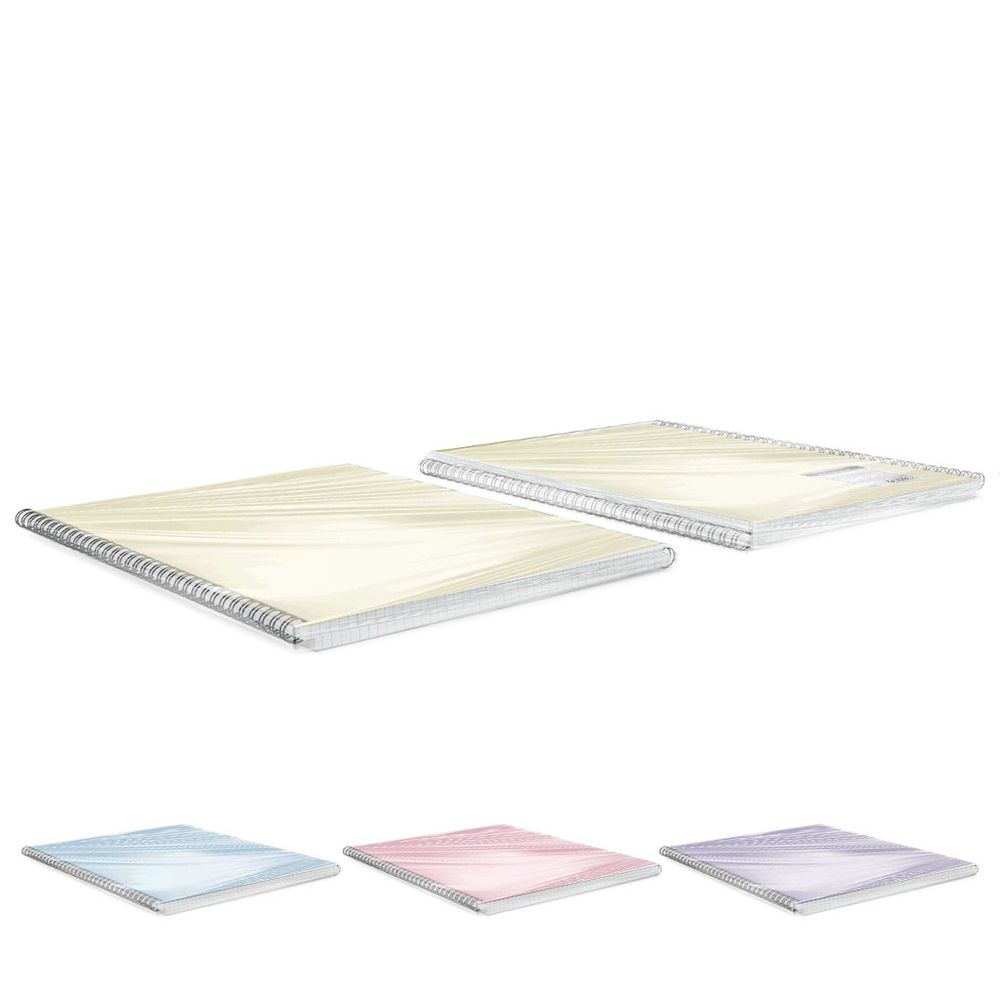 Тетрадь общая с пластиковой обложкой на спирали ErichKrause Pastel, ассорти, А4, 80 листов, клетка