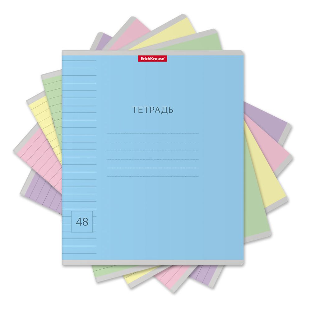 Тетрадь общая ученическая ErichKrause Классика Visio, 48 листов, линейка_MIX-PACK