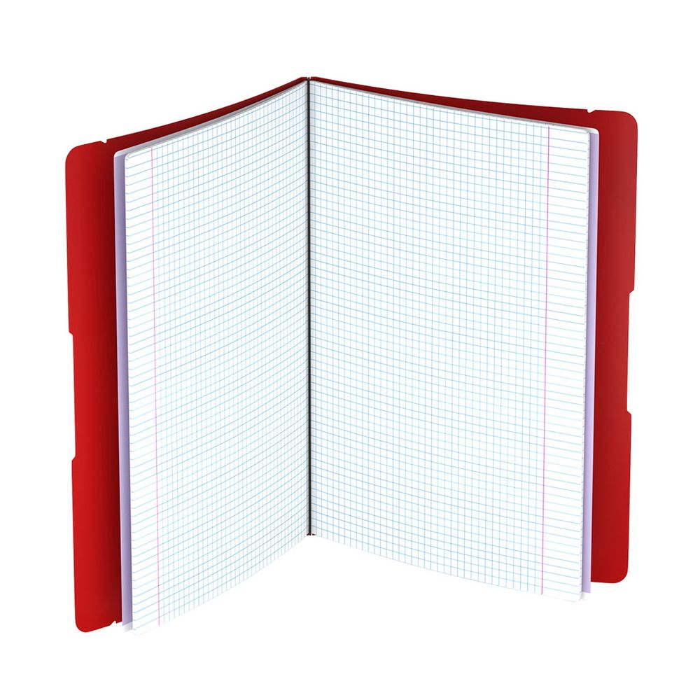 Тетрадь общая ученическая в съемной пластиковой обложке ErichKrause FolderBook Classic, красный, А4, 48 листов, клетка