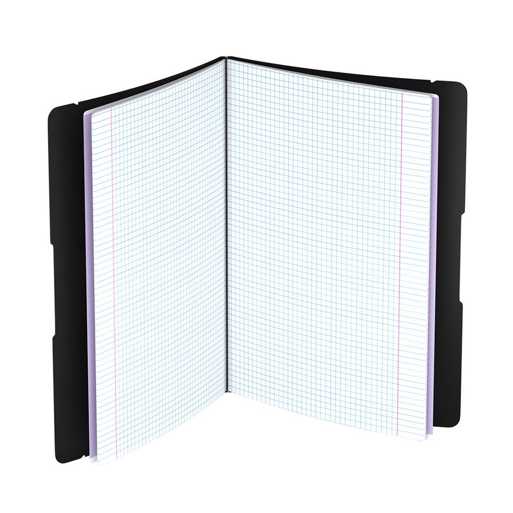 Тетрадь общая ученическая в съемной пластиковой обложке ErichKrause FolderBook Classic, черный, А4, 48 листов, клетка