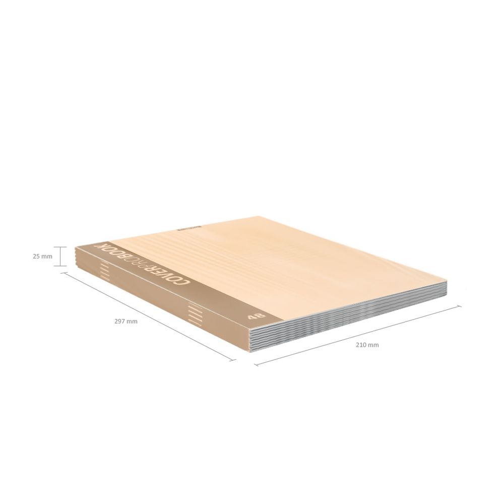 Тетрадь общая ученическая с пластиковой обложкой на скобе ErichKrause CoverProBook Neon, оранжевый, А4, 48 листов, клетка