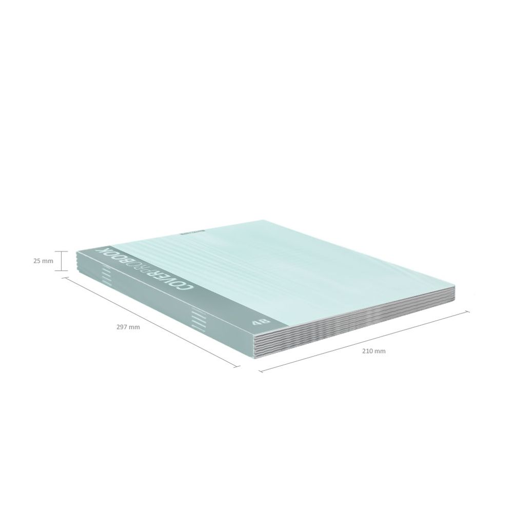 Тетрадь общая ученическая с пластиковой обложкой на скобе ErichKrause CoverProBook Pastel, мятный, А4, 48 листов, клетка