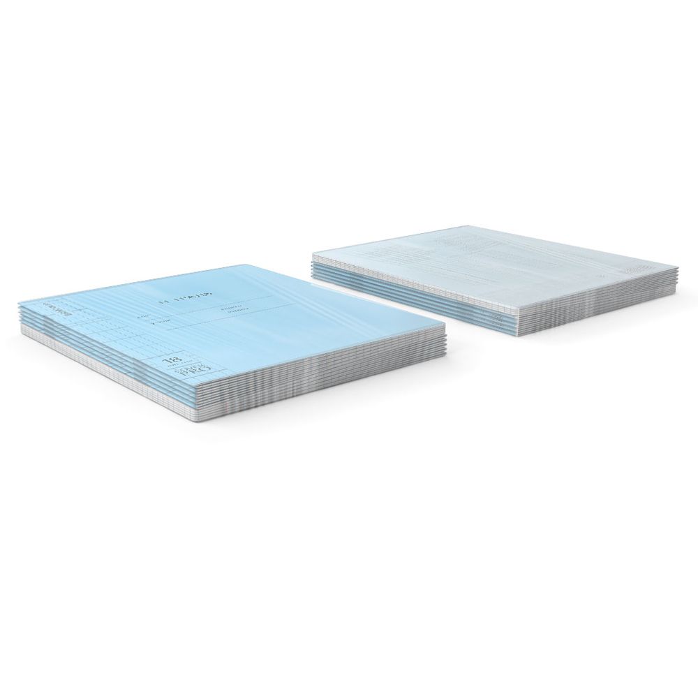 Тетрадь школьная ученическая с пластиковой обложкой на скобе ErichKrause Классика CoverPrо Vivid синий, А5+, 18 листов, клетка