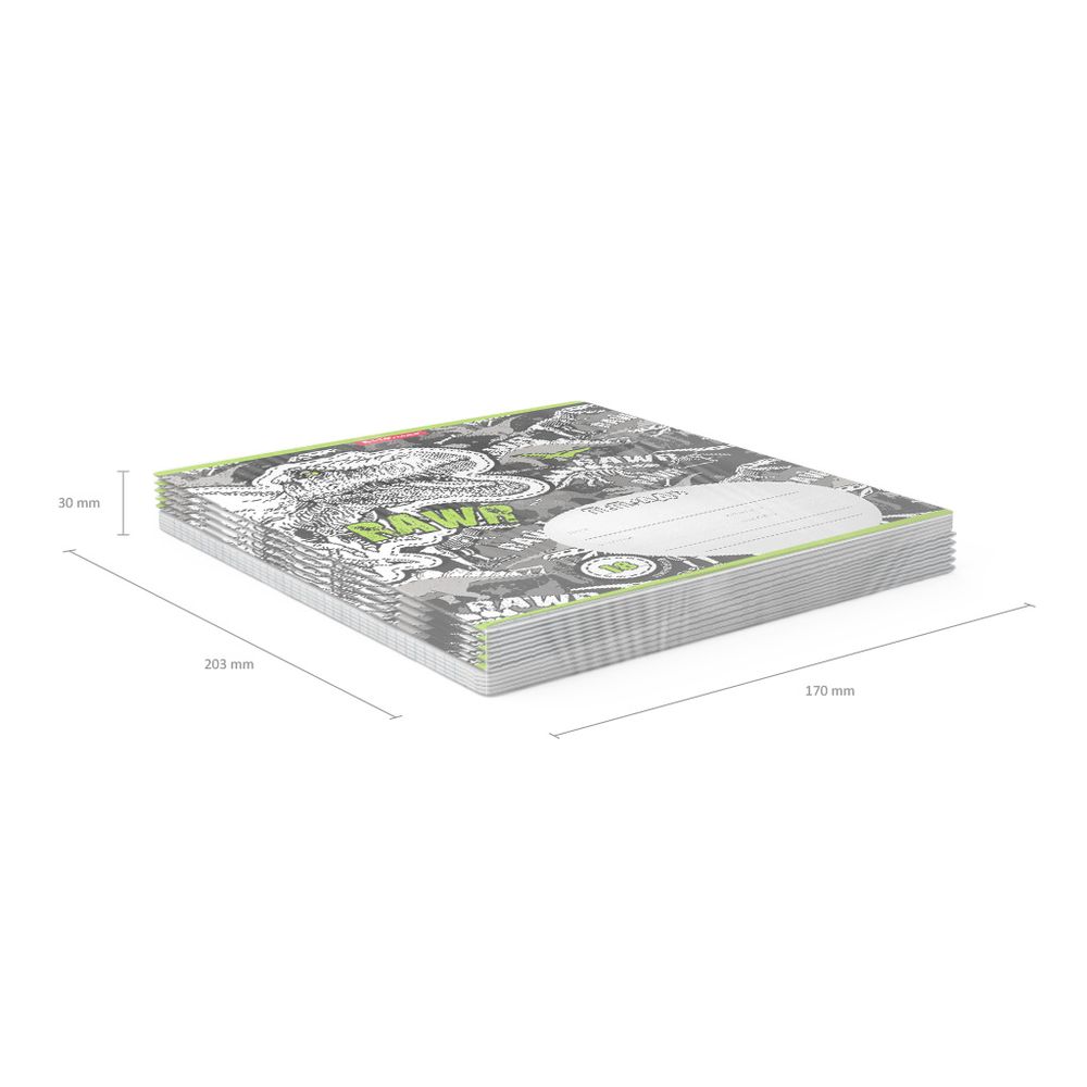 Тетрадь школьная ученическая ErichKrause Dinosaur Park, 18 листов, линейка 