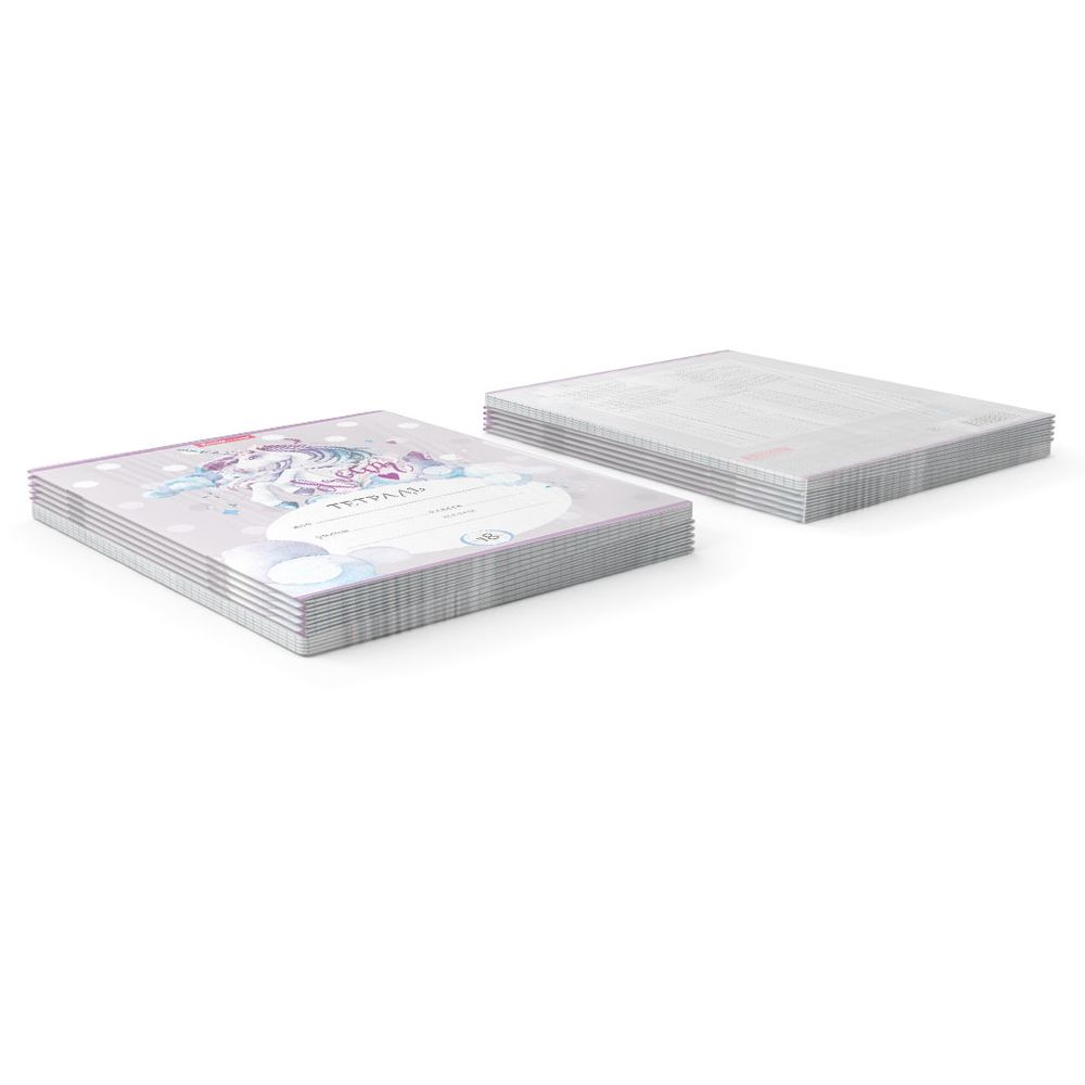 Тетрадь школьная ученическая ErichKrause Dream Unicorn, 18 листов, клетка