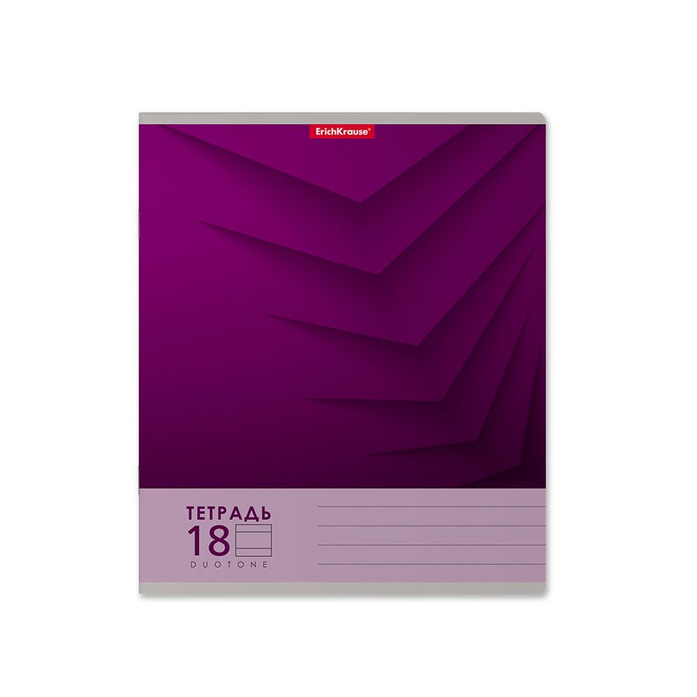 Тетрадь школьная ученическая ErichKrause Duotone Next ассорти, 18 листов, линейка _MIX-PACK