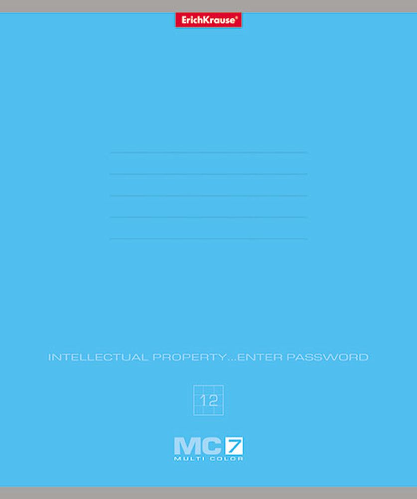 Тетрадь школьная ученическая ErichKrause MC-7 ассорти, 12 листов, клетка _MIX-PACK