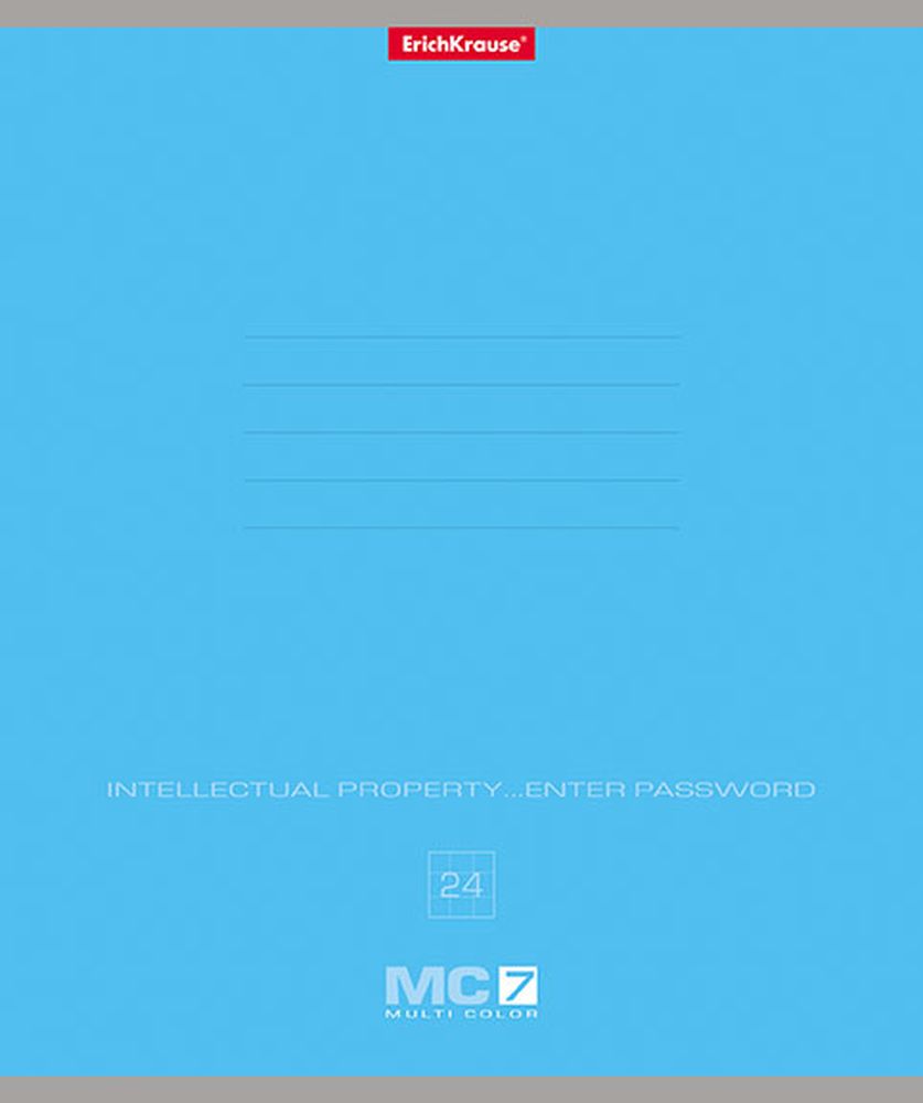 Тетрадь школьная ученическая ErichKrause MC-7 ассорти, 24 листа, клетка _MIX-PACK