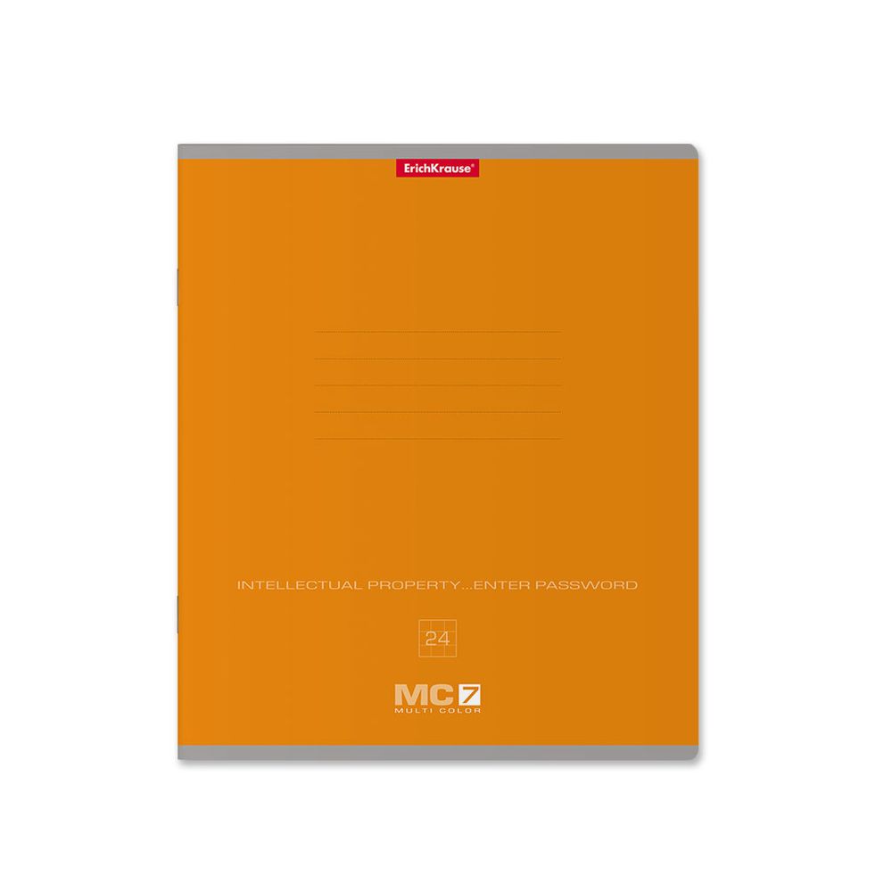 Тетрадь школьная ученическая ErichKrause MC-7 ассорти, 24 листа, клетка _MIX-PACK