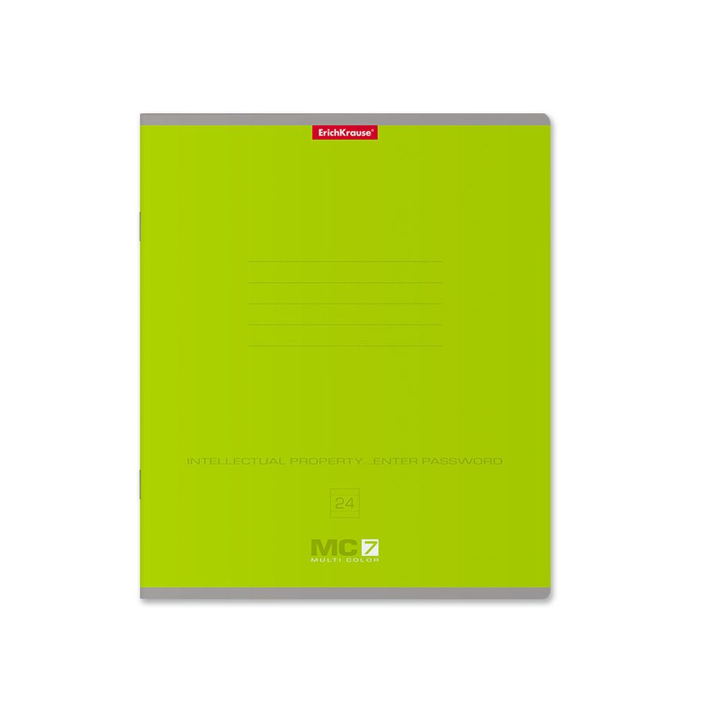 Тетрадь школьная ученическая ErichKrause MC-7 ассорти, 24 листа, линейка _MIX-PACK