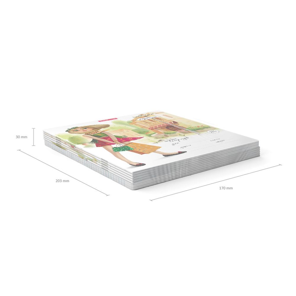 Тетрадь школьная ученическая ErichKrause Девочки-красавицы, 24 листа, линейка _MIX-PACK