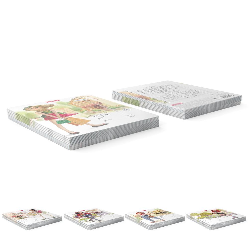 Тетрадь школьная ученическая ErichKrause Девочки-красавицы, 24 листа, линейка _MIX-PACK