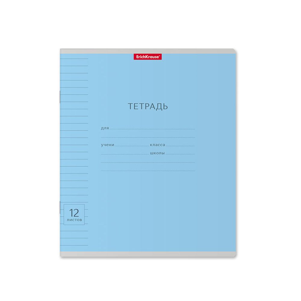 Тетрадь школьная ученическая ErichKrause Классика Visio ассорти, 12 листов, линейка _MIX-PACK