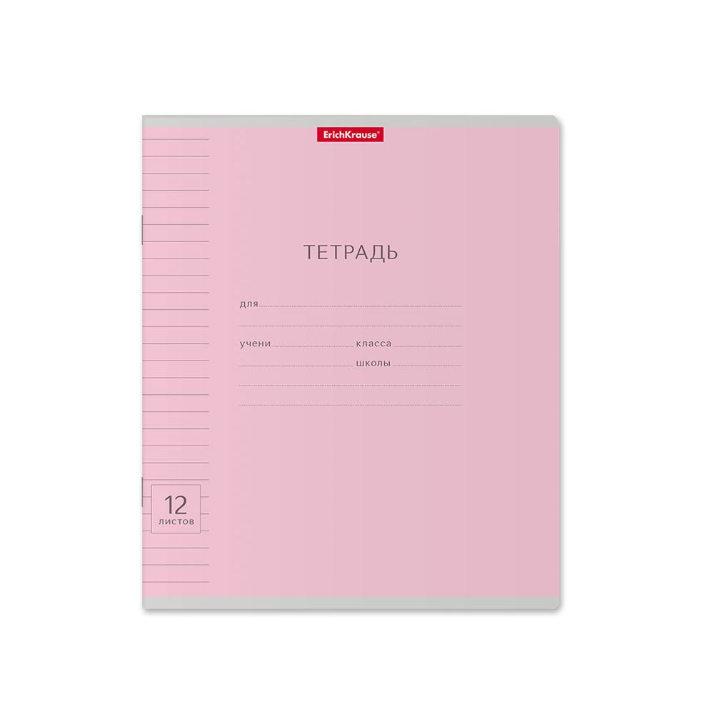 Тетрадь школьная ученическая ErichKrause Классика Visio ассорти, 12 листов, линейка _MIX-PACK