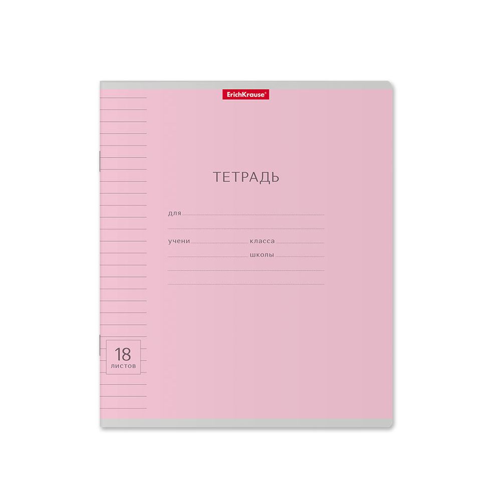 Тетрадь школьная ученическая ErichKrause Классика Visio ассорти, 18 листов, линейка _MIX-PACK