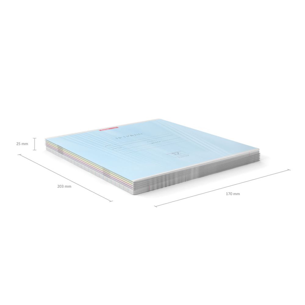 Тетрадь школьная ученическая ErichKrause Классика ассорти, 12 листов, клетка _MIX-PACK