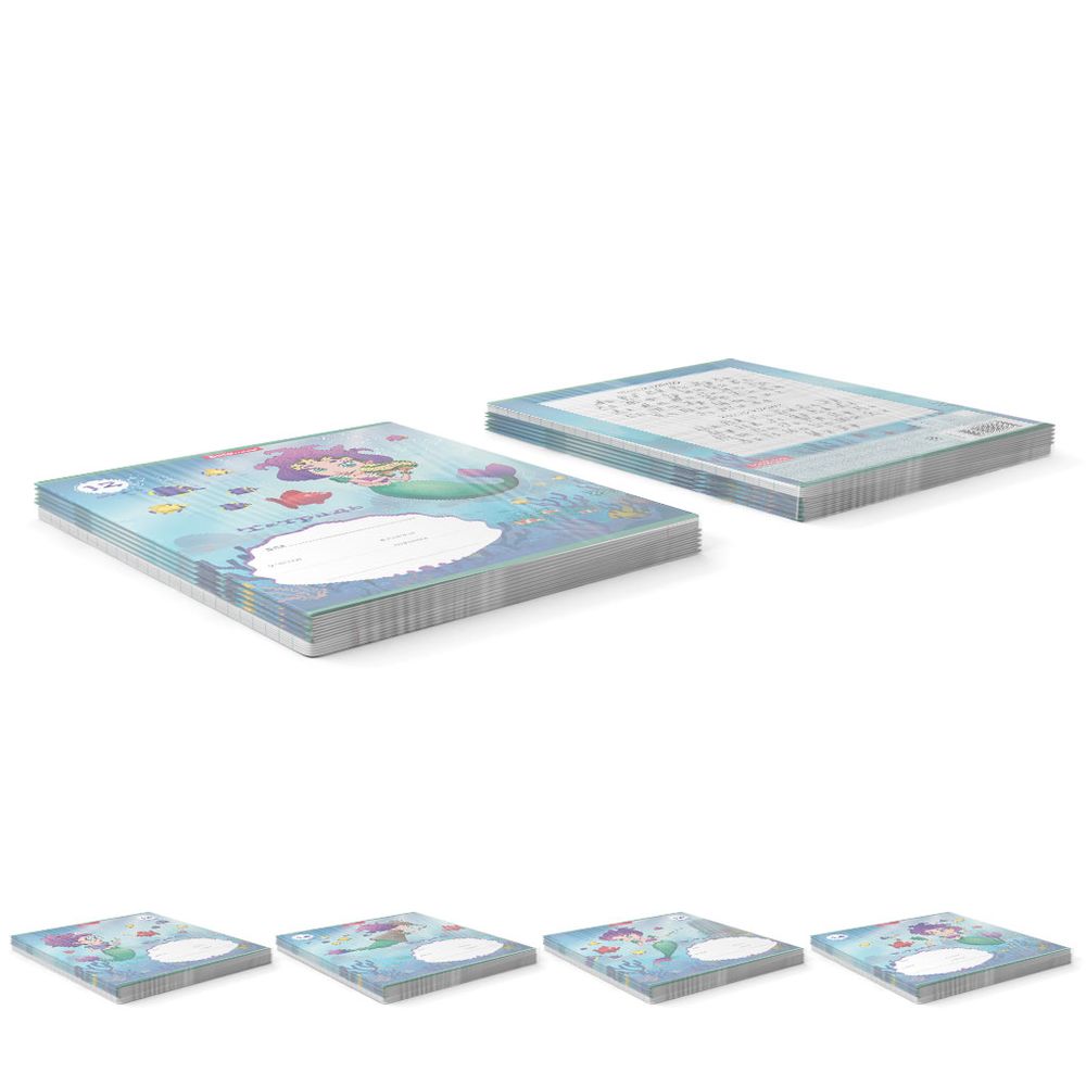 Тетрадь школьная ученическая ErichKrause Русалочка, 12 листов, линейка _MIX-PACK