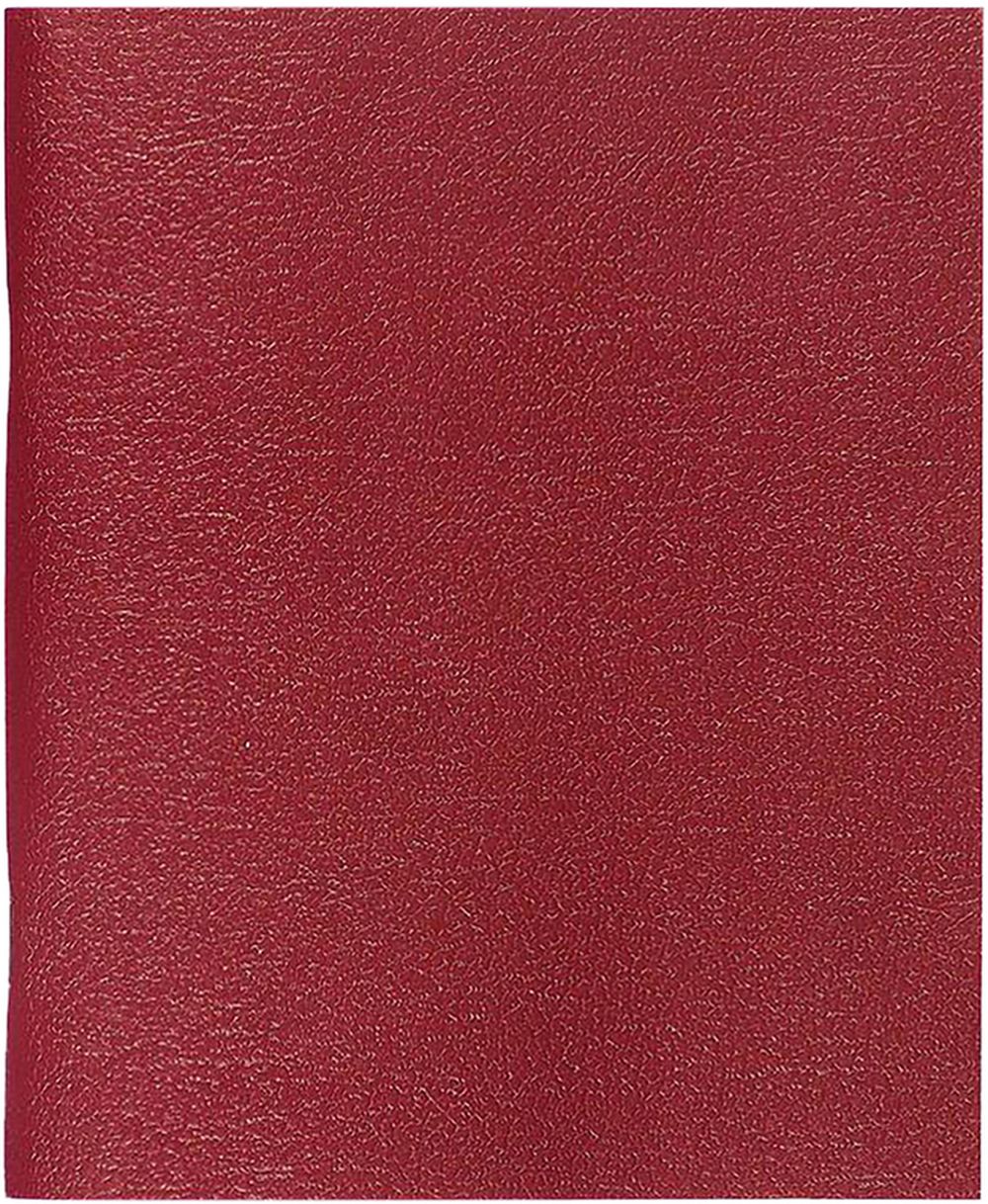 Тетрадь общая на скобе, А5, 96 л., клетка, обложка бумвинил бордовый