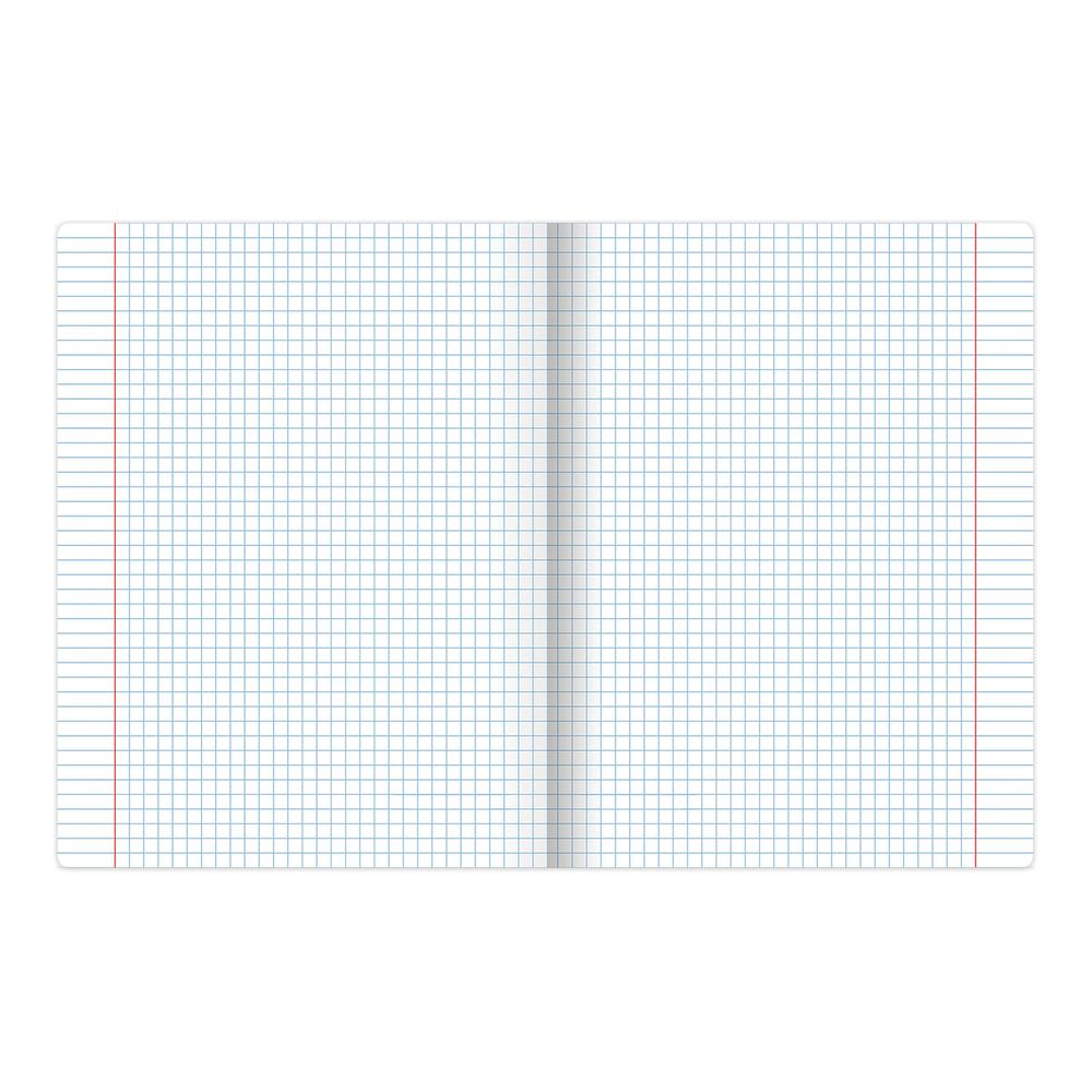 Тетрадь А5, 48 л., АЛЬТ, скоба, клетка, выборочный лак, "ЛЮКС" (5 видов)