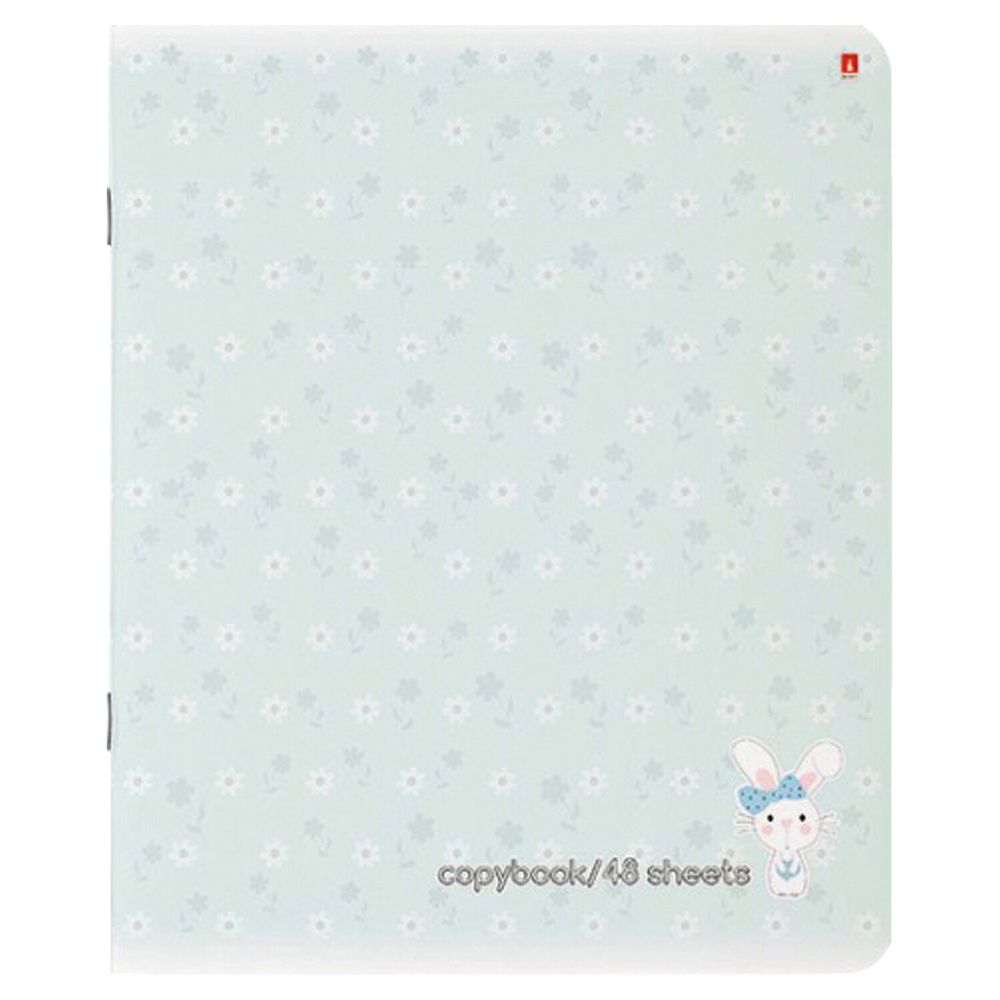 Тетрадь А5 48 л. АЛЬТ скоба, клетка, Soft Touch, "ЗЕФИРНЫЕ ЗАЙЧАТА" (5 видов)