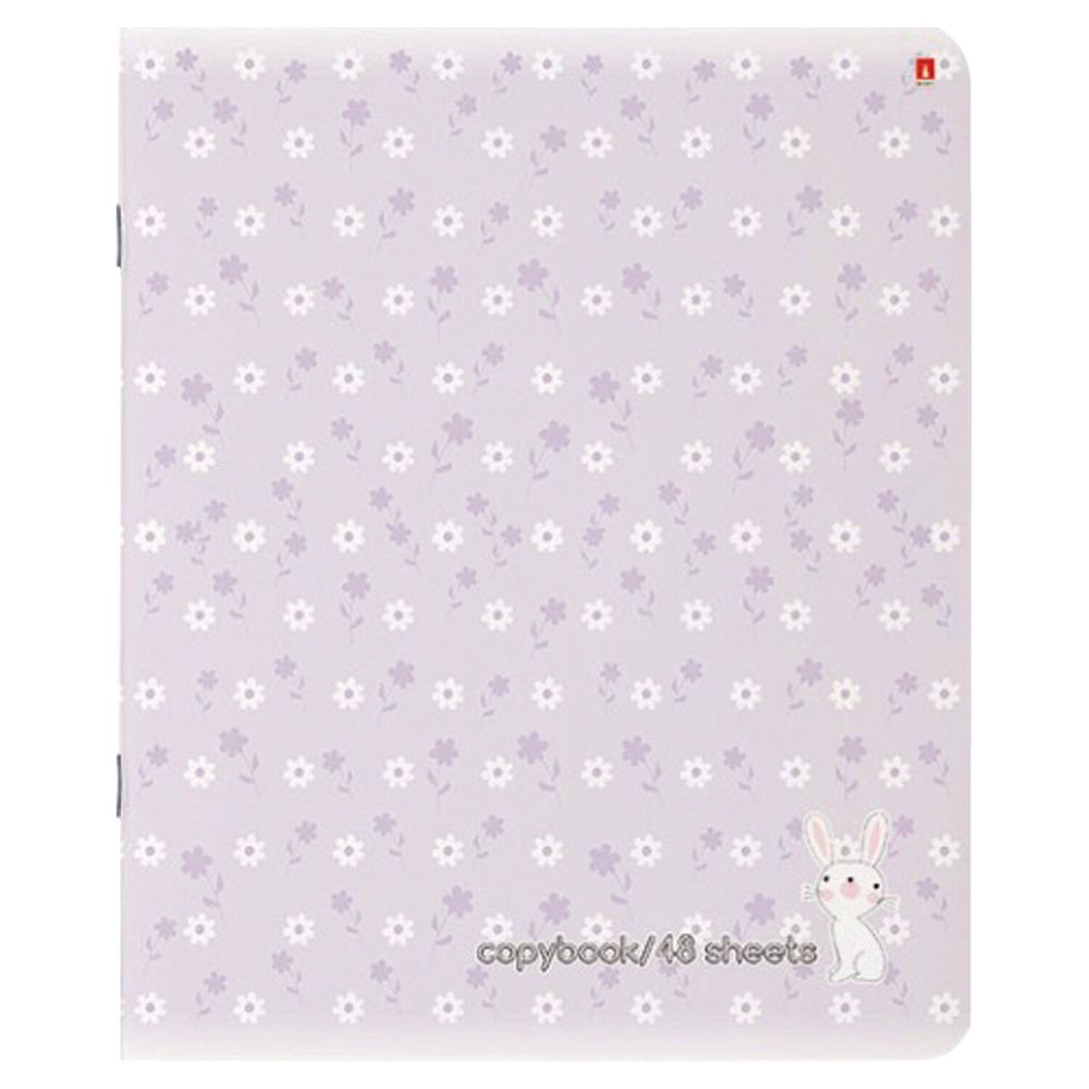 Тетрадь А5 48 л. АЛЬТ скоба, клетка, Soft Touch, "ЗЕФИРНЫЕ ЗАЙЧАТА" (5 видов)