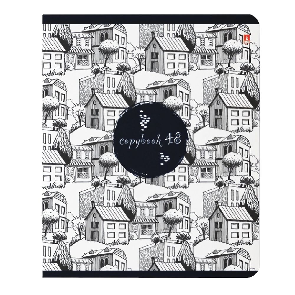 Тетрадь А5 48 л. АЛЬТ скоба, клетка, глянцевая ламинация, "КОНТРАСТЫ" (5 видов)