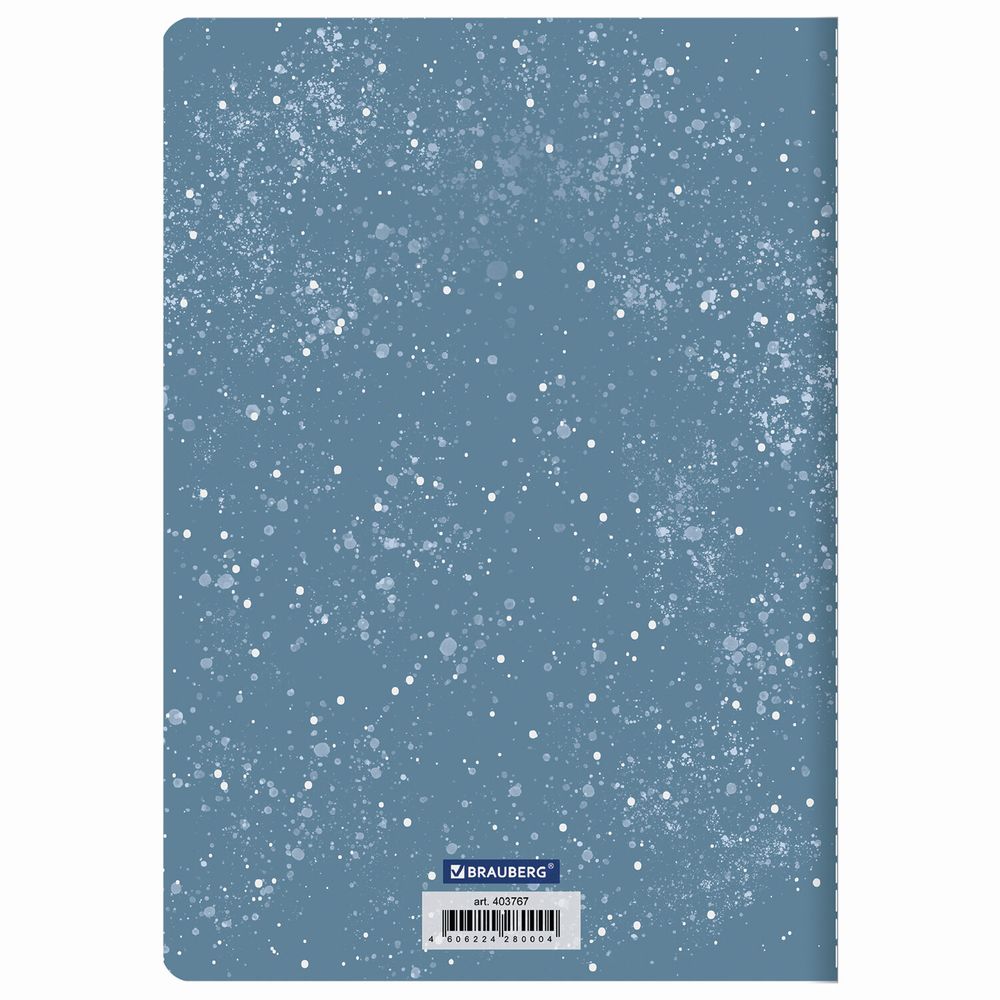 Тетрадь 40 л. в клетку обложка SoftTouch, бежевая бумага 70 г/м2, сшивка, А5 (147х210 мм), ВОЛК В ОЧКАХ, BRAUBERG