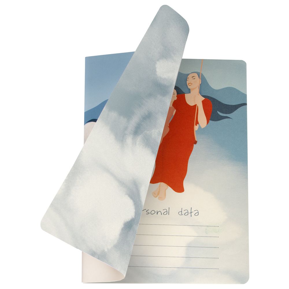 Тетрадь 40 л. в клетку обложка SoftTouch, бежевая бумага 70 г/м2, сшивка, А5 (147х210 мм), BEAUTIFUL DAY, BRAUBERG