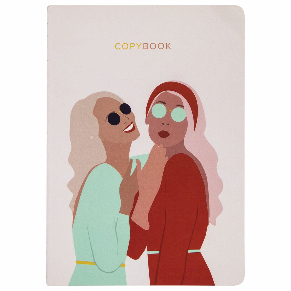 Тетради 40 л. в клетку обложка SoftTouch, НАБОР 3 шт., бежевая бумага 70 г/м2, сшивка, А5 (147х210 мм), JOY, BRAUBERG