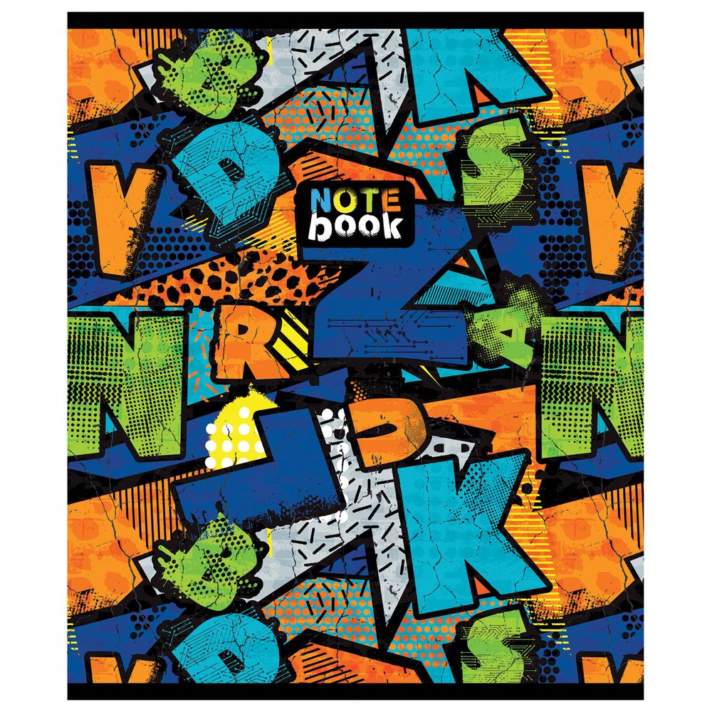 Тетрадь А5 48 л. ПЗБМ, скоба, клетка, выборочный TWIN лак, "Сити-Арт" (5 видов)