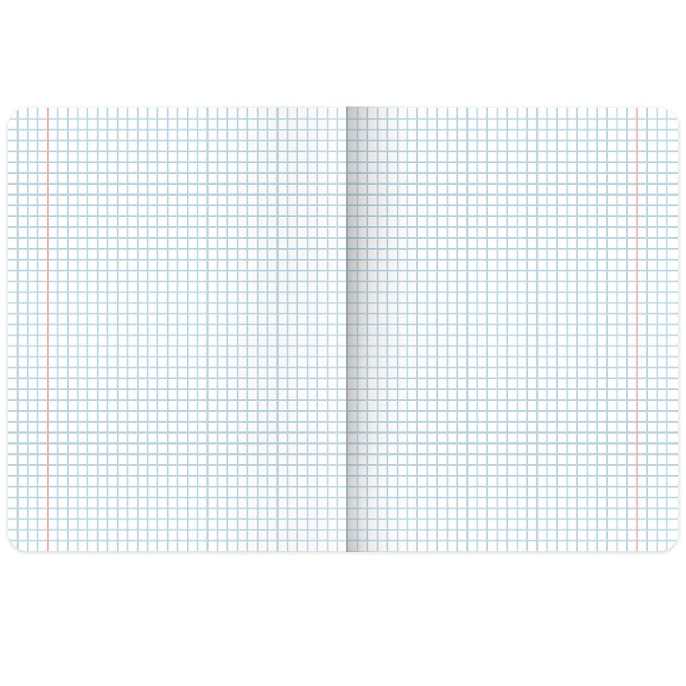 Тетрадь А5, 48 л., BRAUBERG, скоба, клетка, глянцевый лак, "Race" (микс в спайке)