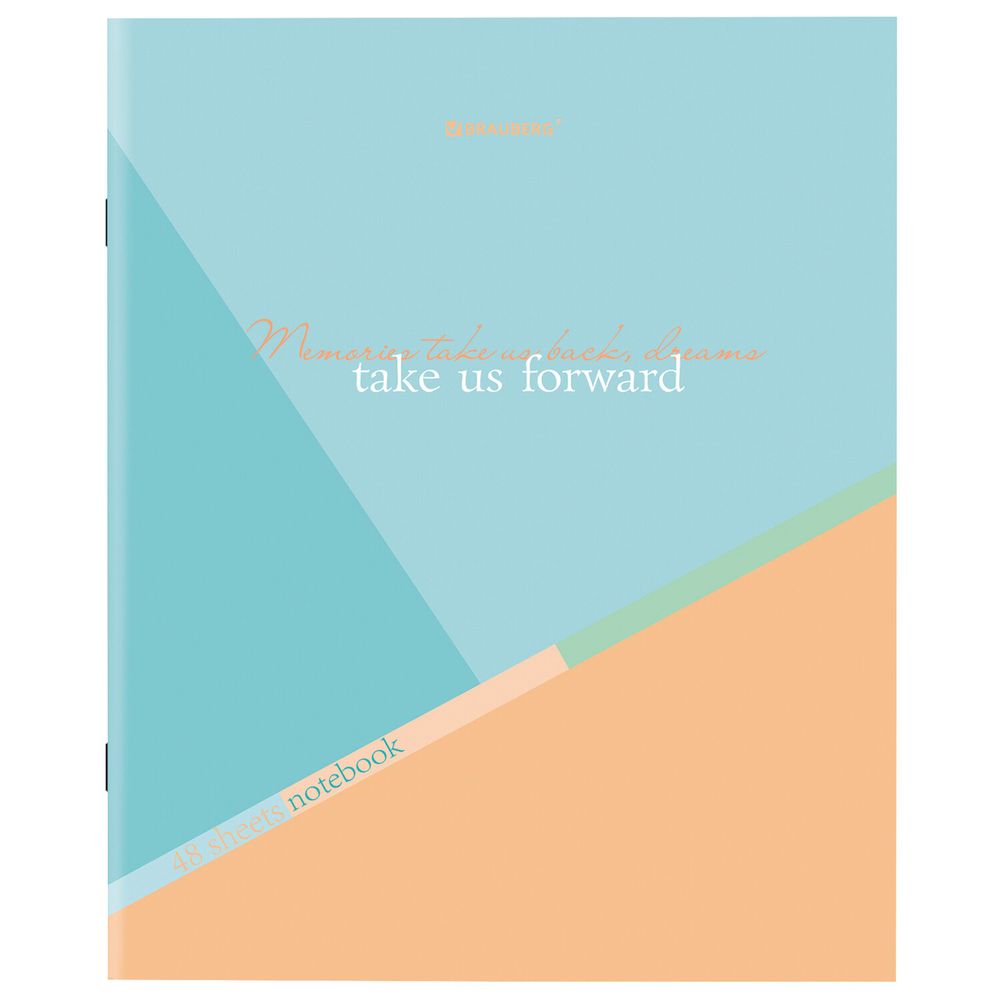 Тетрадь А5 48 л. BRAUBERG скоба, клетка, обложка картон, "Multicolor" (микс в спайке)