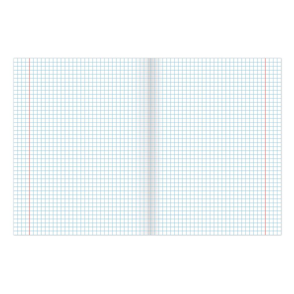 Тетрадь А5, 48 л., BRAUBERG, скоба, клетка, обложка картон, "Кот-Энтузиаст" (микс в спайке)