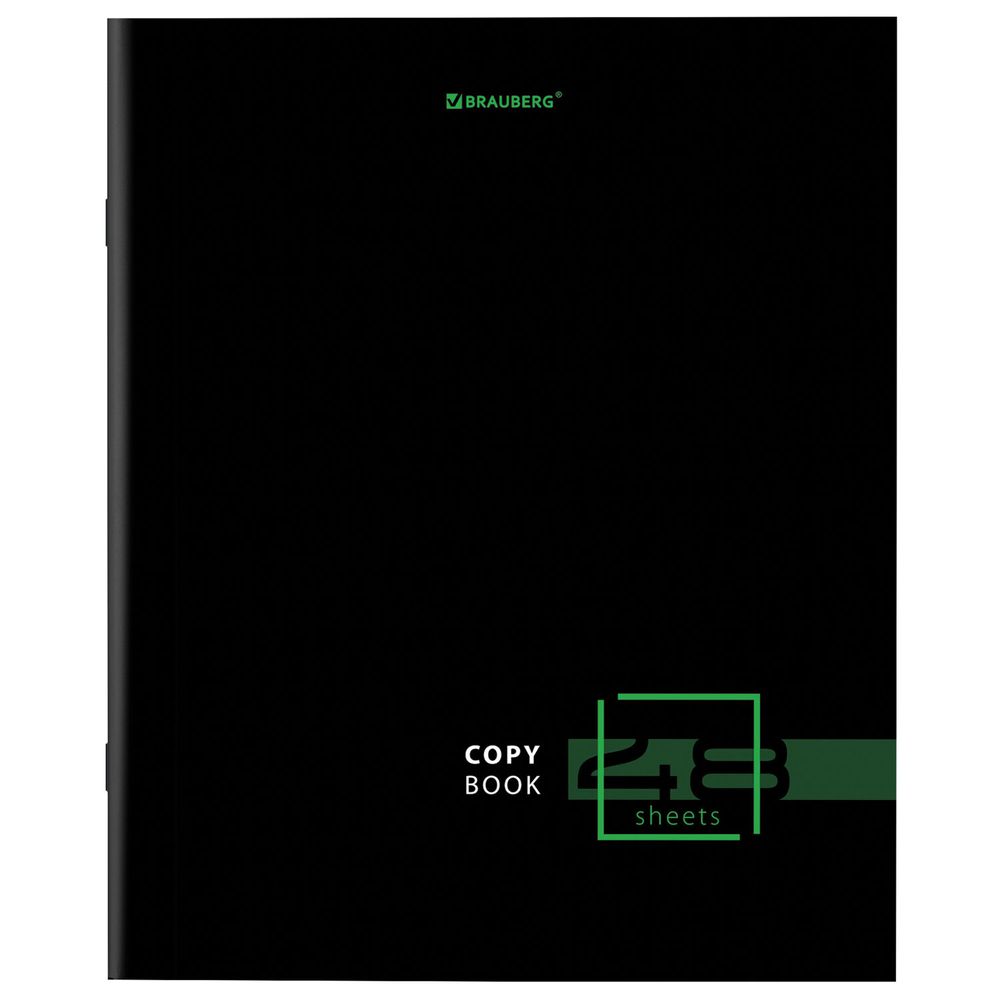 Тетрадь А5 48 л. BRAUBERG скоба, линия, обложка картон, "Dark" (микс в спайке)