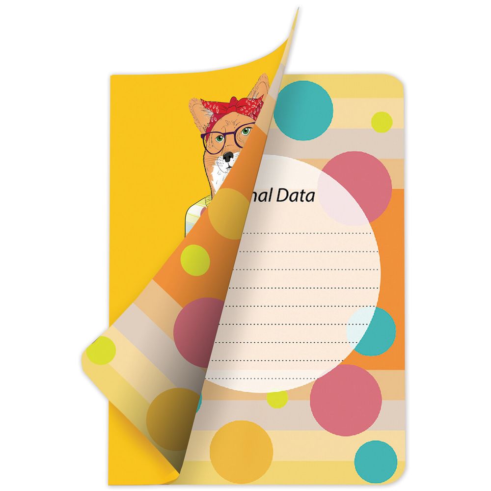 Тетрадь 60 л. в клетку обложка SoftTouch, бежевая бумага 70 г/м2, сшивка, В5 (179х250 мм), FOXY, BRAUBERG