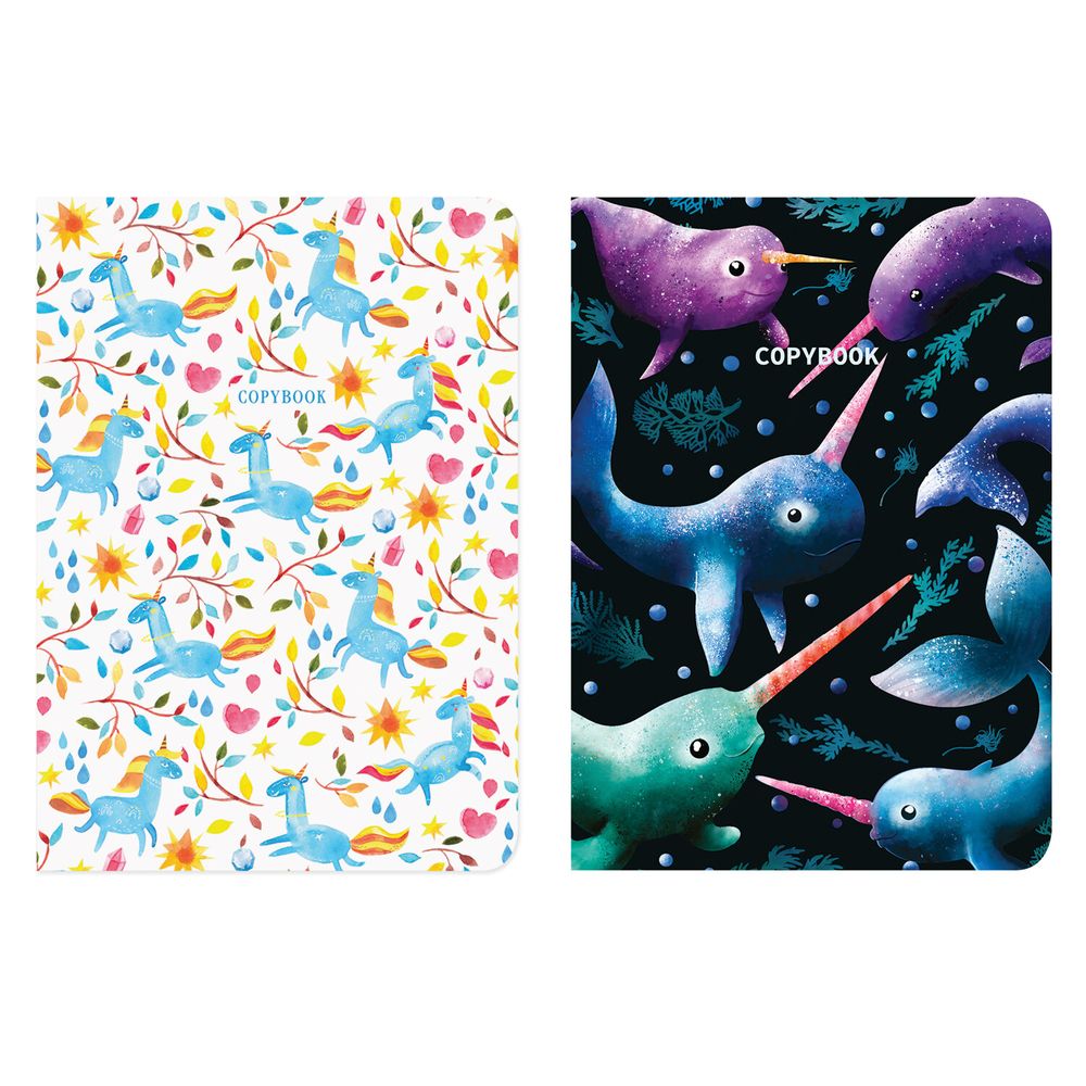 Тетради 60 л. в клетку обложка SoftTouch, НАБОР 2 шт., бежевая бумага 70 г/м2, сшивка, B5 (179х250 мм), FANTASY, BRAUBERG